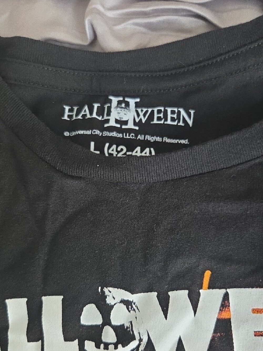 Halloween II Graphic Tee - Black with Orange Print - Picture 2 of 3